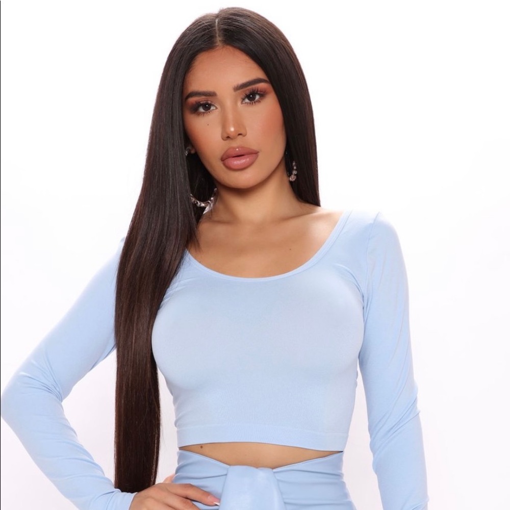 Fashion croptop. Back laced. Labeled Large/XL